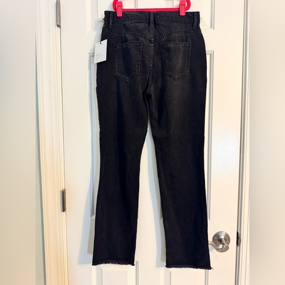 Bella Dahl NWT Sz 25 Lennon High Rise Straight Jean Black - Picture 4 of 6